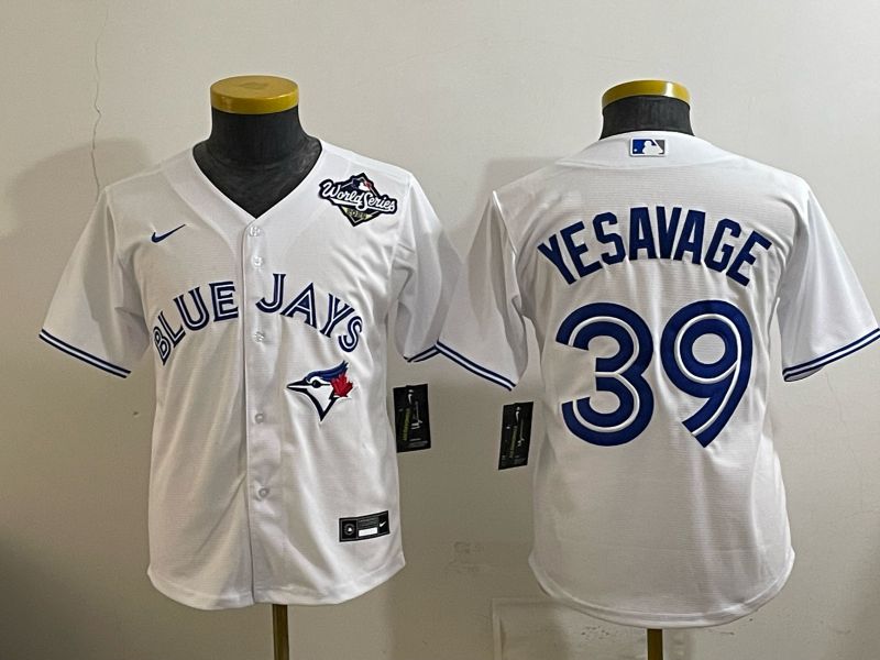 Youth 2025 Toronto Blue Jays #39 Yesavage white Game Nike MLB Jersey style 003